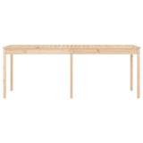 NNEVL Garden Table 203.5x100x76 cm Solid Wood Pine