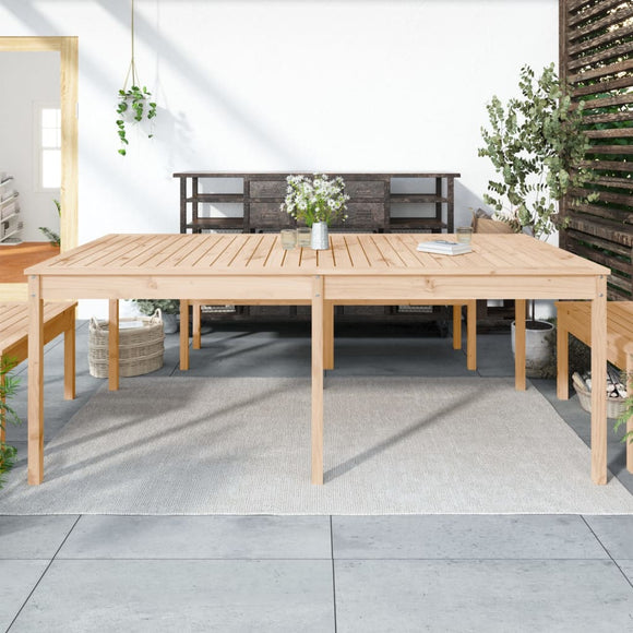 NNEVL Garden Table 203.5x100x76 cm Solid Wood Pine