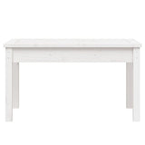 NNEVL Garden Bench White 80x44x45 cm Solid Wood Pine