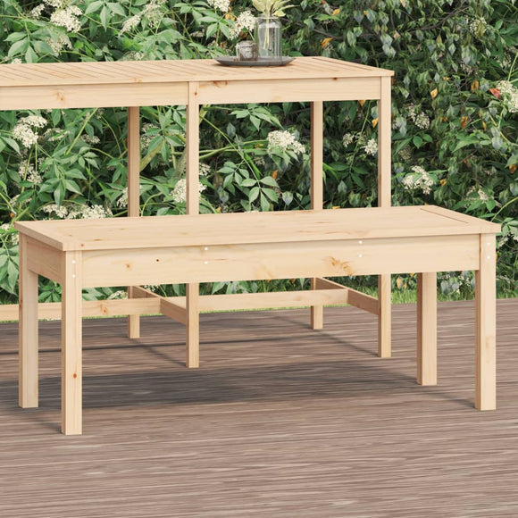 NNEVL Garden Bench 109x44x45 cm Solid Wood Pine