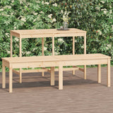 NNEVL 2-Seater Garden Bench 159.5x44x45 cm Solid Wood Pine