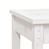 NNEVL 2-Seater Garden Bench White 159.5x44x45 cm Solid Wood Pine
