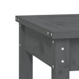 NNEVL 2-Seater Garden Bench Grey 203.5x44x45 cm Solid Wood Pine