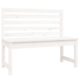 NNEVL Garden Bench White 109 cm Solid Wood Pine