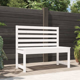NNEVL Garden Bench White 109 cm Solid Wood Pine