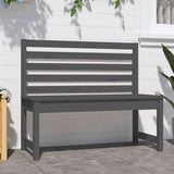 NNEVL Garden Bench Grey 109 cm Solid Wood Pine