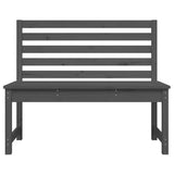 NNEVL Garden Bench Grey 109 cm Solid Wood Pine