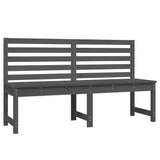 NNEVL Garden Bench Grey 157.5 cm Solid Wood Pine