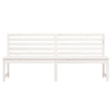 NNEVL Garden Bench White 201.5 cm Solid Wood Pine