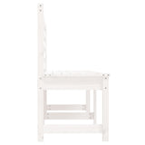 NNEVL Garden Bench White 201.5 cm Solid Wood Pine