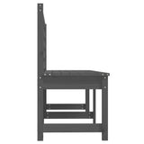 NNEVL Garden Bench Grey 201.5 cm Solid Wood Pine