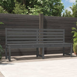 NNEVL Garden Bench Grey 201.5 cm Solid Wood Pine