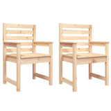 NNEVL Garden Chairs 2 pcs 60x48x91 cm Solid Wood Pine