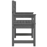 NNEVL Garden Chairs 2 pcs Grey 60x48x91 cm Solid Wood Pine