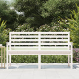 NNEVL Garden Bench White 159.5x48x91.5 cm Solid Wood Pine
