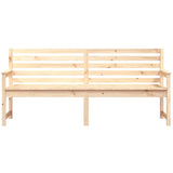 NNEVL Garden Bench 203.5x48x91.5 cm Solid Wood Pine
