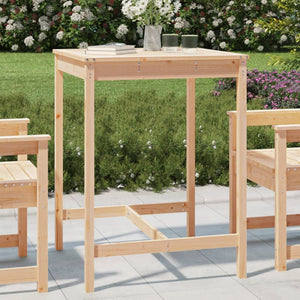 NNEVL Garden Table 82.5x82.5x110 cm Solid Wood Pine