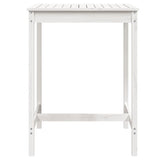 NNEVL Garden Table White 82.5x82.5x110 cm Solid Wood Pine