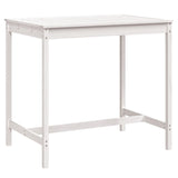 NNEVL Garden Table White 121x82.5x110 cm Solid Wood Pine