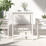 NNEVL Garden Table White 121x82.5x110 cm Solid Wood Pine