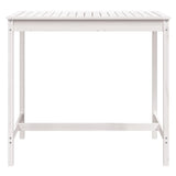 NNEVL Garden Table White 121x82.5x110 cm Solid Wood Pine