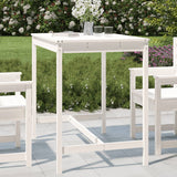 NNEVL Garden Table White 121x82.5x110 cm Solid Wood Pine