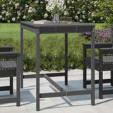 NNEVL Garden Table Grey 121x82.5x110 cm Solid Wood Pine