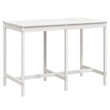 NNEVL Garden Table White 159.5x82.5x110 cm Solid Wood Pine