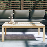 NNEVL Garden Table 121x82.5x45 cm Solid Wood Pine