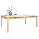 NNEVL Garden Table 121x82.5x45 cm Solid Wood Pine