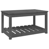 NNEVL Garden Table Grey 82.5x50.5x45 cm Solid Wood Pine