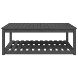 NNEVL Garden Table Grey 121x82.5x45 cm Solid Wood Pine