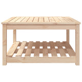 NNEVL Garden Table 82.5x82.5x45 cm Solid Wood Pine