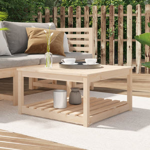 NNEVL Garden Table 82.5x82.5x45 cm Solid Wood Pine