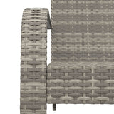 NNEVL Garden Adirondack Chair Grey Poly Rattan
