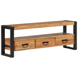 NNEVL TV Cabinet 120x30x45 cm Solid Wood Acacia