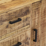 NNEVL Sideboard 88x30x73 cm Solid Wood Mango