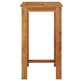 NNEVL Garden Bar Table 60x60x105 cm Solid Wood Acacia