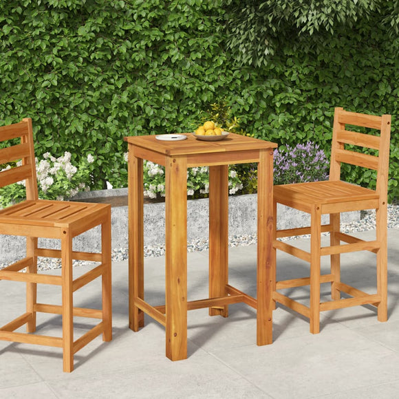 NNEVL Garden Bar Table 60x60x105 cm Solid Wood Acacia