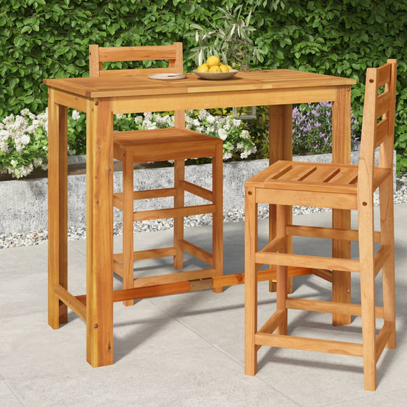 NNEVL Garden Bar Table 120x60x105 cm Solid Wood Acacia