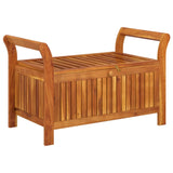 NNEVL Garden Storage Bench with Cushion 91 cm Solid Wood Acacia