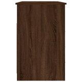 NNEVL Desk with Drawers Brown Oak 102x50x76 cm Engineered Wood