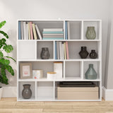 NNEVL Book Cabinet/Room Divider White 105x24x102 cm