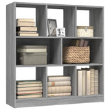 NNEVL Book Cabinet Grey Sonoma 97.5x29.5x100 cm Engineered Wood