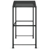 NNEVL BBQ Gazebo with Side Shelves Anthracite 210x114x230 cm Steel