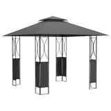 NNEVL Gazebo with Roof Anthracite 300x300x270 cm Steel