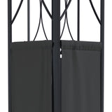 NNEVL Gazebo with Roof Anthracite 300x300x270 cm Steel