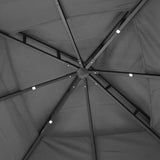 NNEVL Gazebo with Roof Anthracite 300x300x270 cm Steel