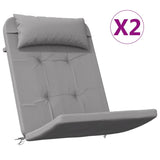 NNEVL Adirondack Chair Cushions 2 pcs Grey Oxford Fabric