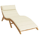 NNEVL Sun Lounger Cushion Cream 180x60x3 cm Oxford Fabric